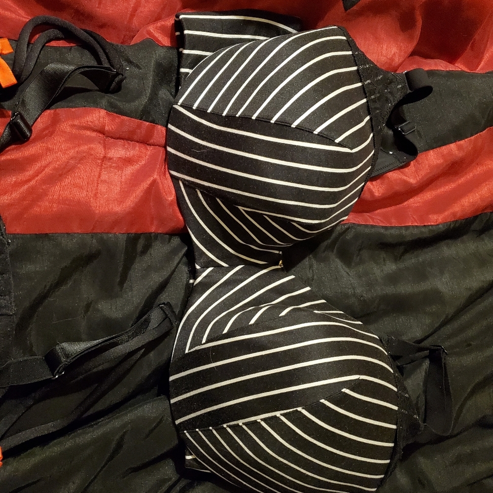 Striped cacique bra